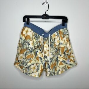 American Eagle Men’s Lined Swim Suit Trunks Floral Size Medium